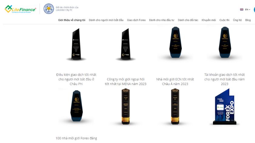 Các giải thưởng của LiteFinance