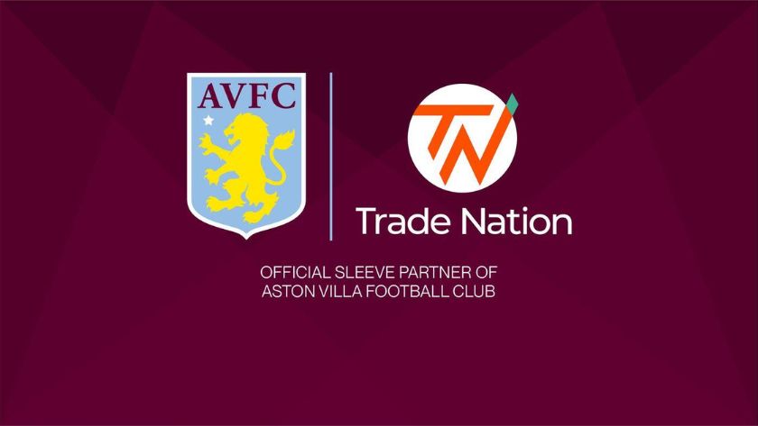 Trade Nation là đối tác chính thức của câu lạc bộ bóng đá Aston Villa.