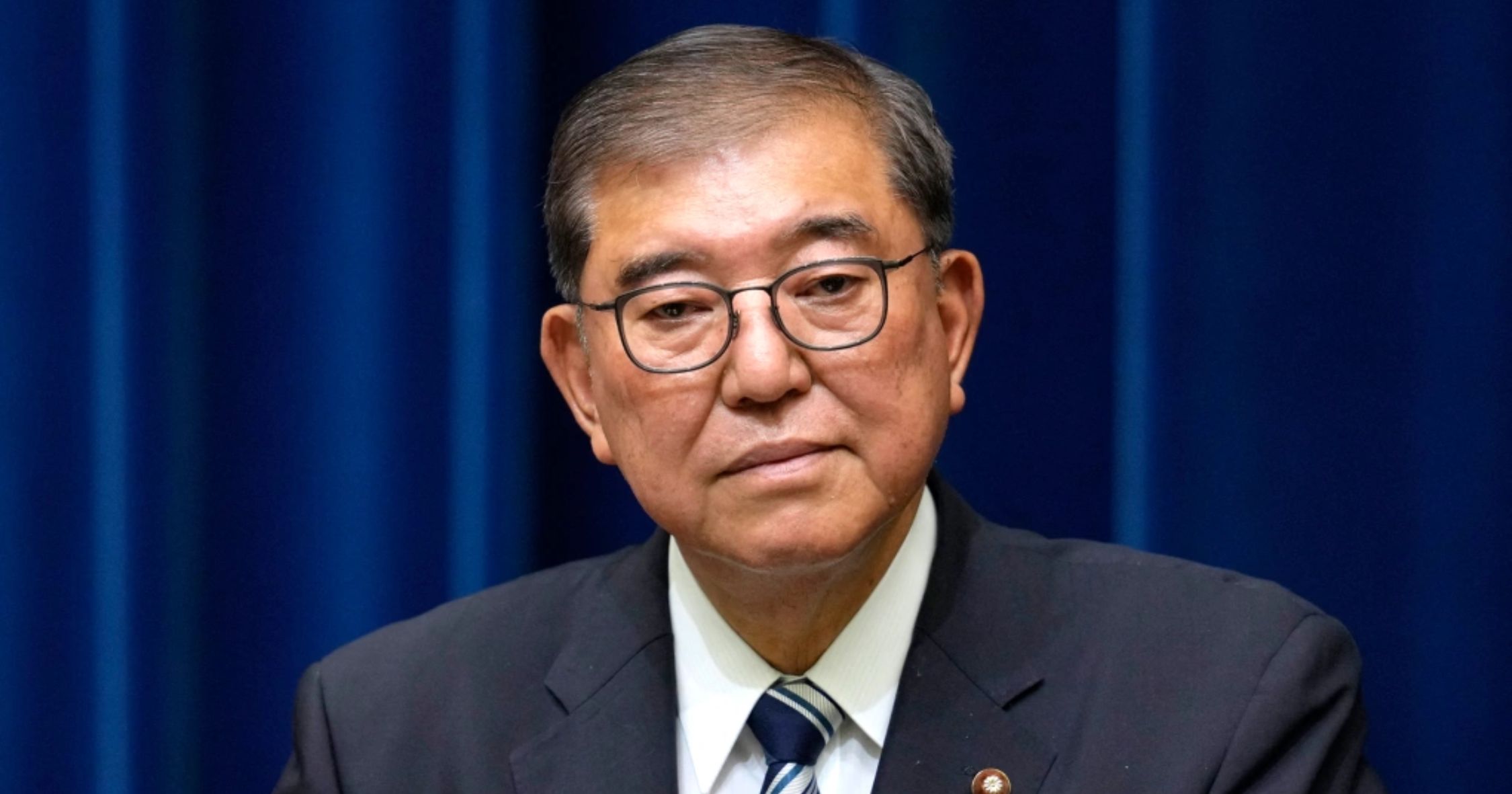 Thủ tướng Ishiba Shigeru tại cuộc họp báo ở Tokyo hôm 7/9