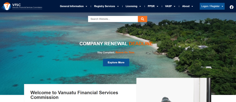 website chính thức của VFSC