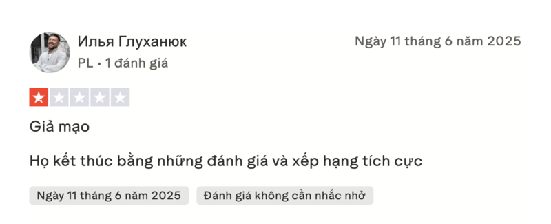 Đánh giá từ nhà đầu tư