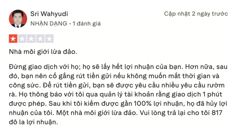 Đánh giá từ nhà đầu tư
