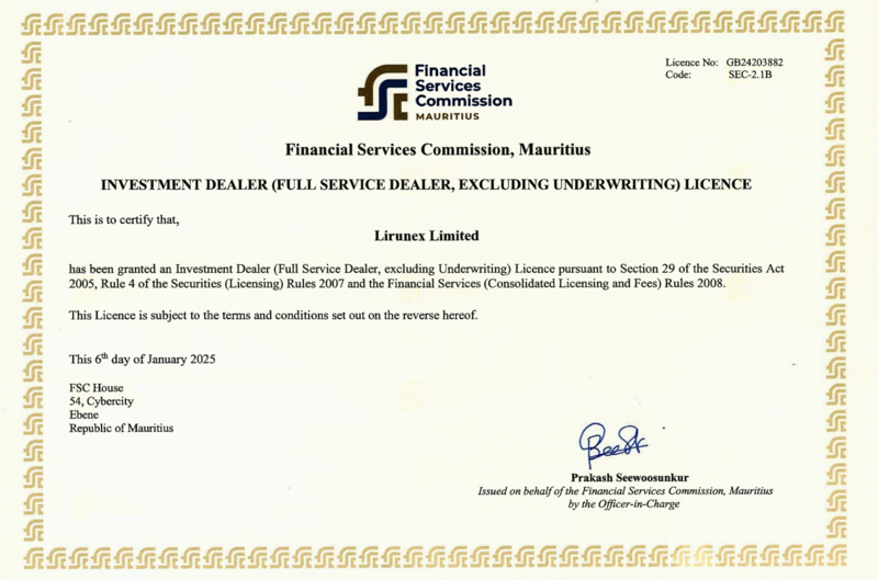 Giấy phép FSC Mauritius