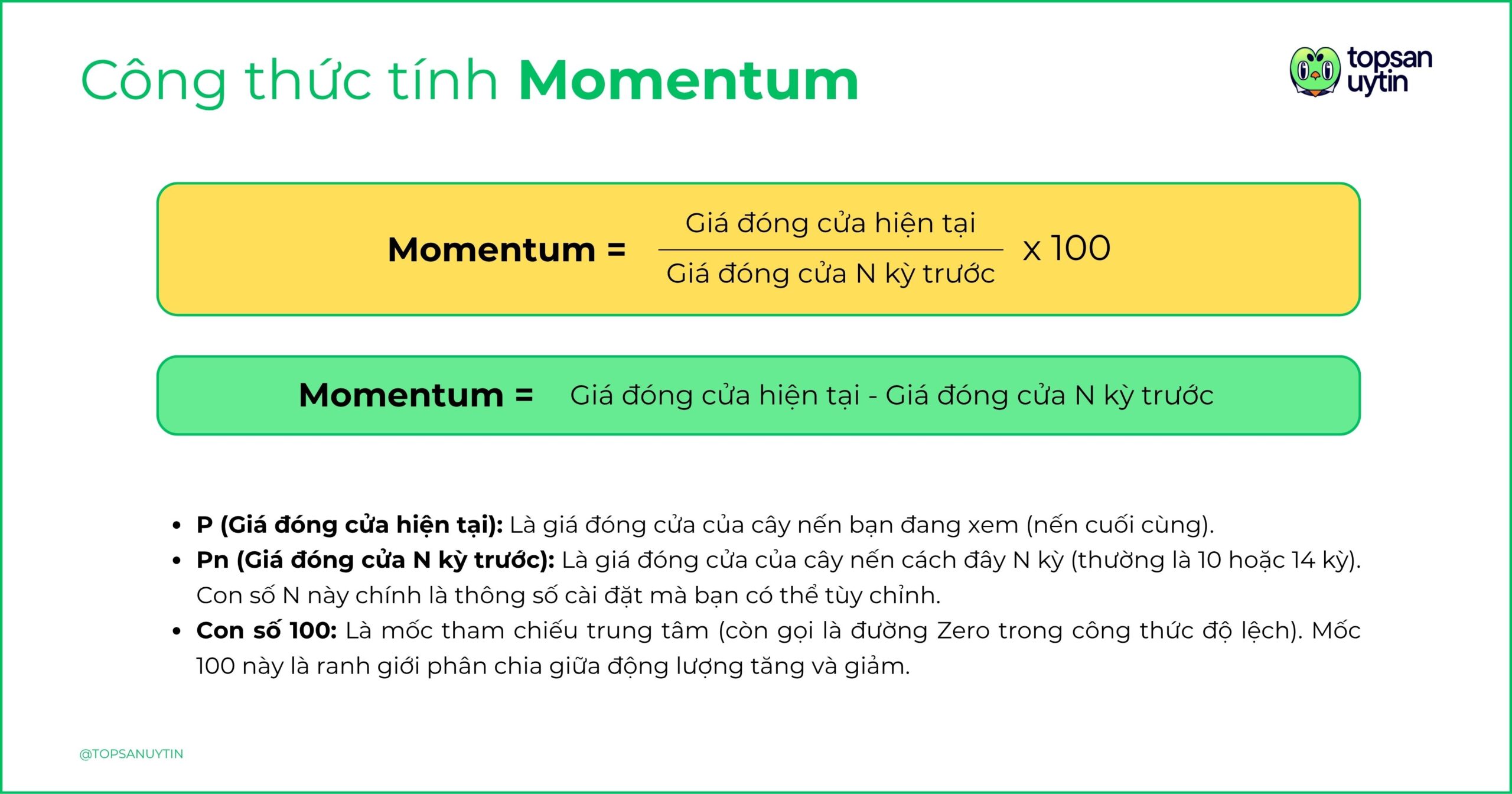 Công thức gốc của Momentum là gì? Công thức gốc của Momentum là gì?
