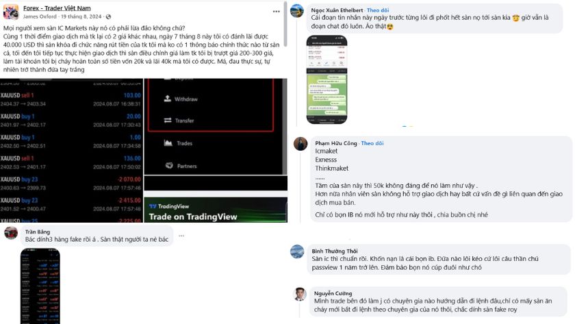 Đánh giá của trader Việt về IC Markets
