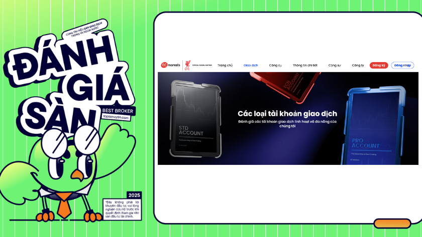 Các loại tài khoản của sàn