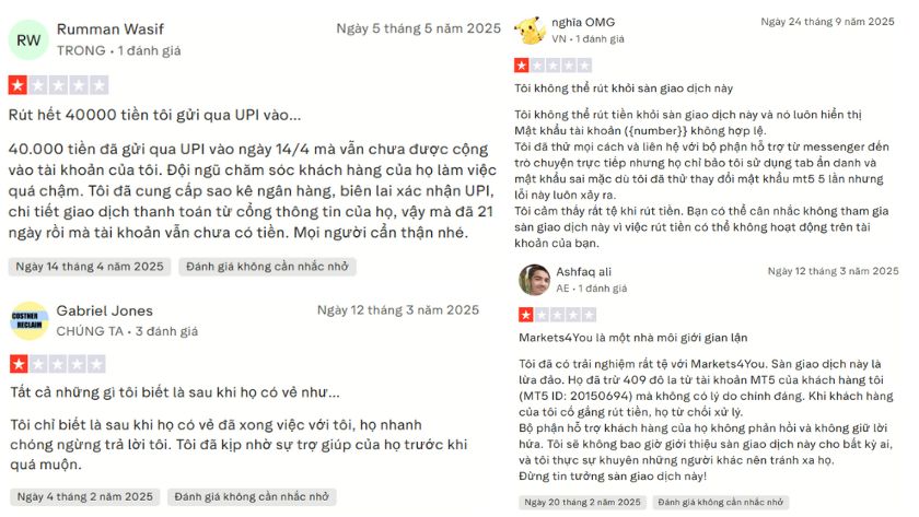 Đánh giá khách hàng về chăm sóc khách hàng