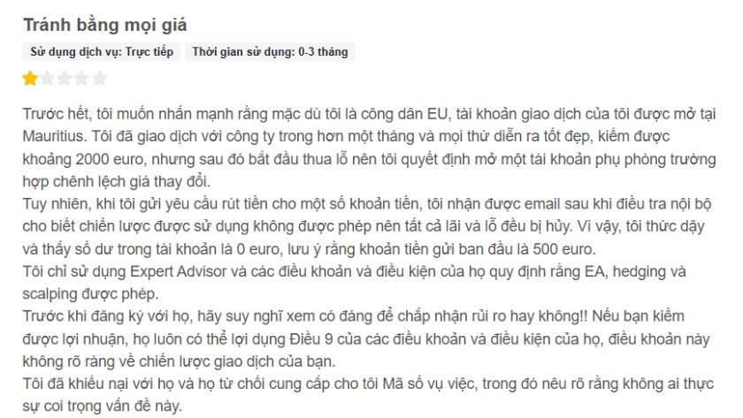 Phản hồi của người dùng về Orbex