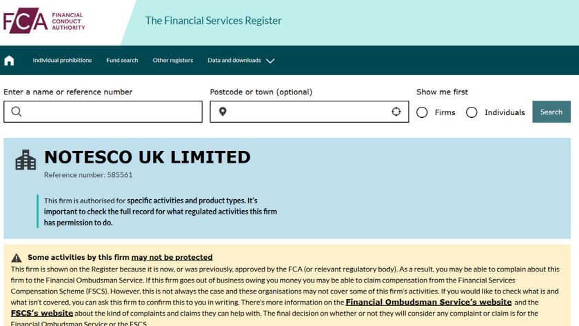 Thông tin giấy phép FCA của FXGiants