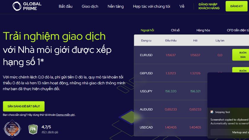 Tìm hiểu khái quát sàn Global Prime
