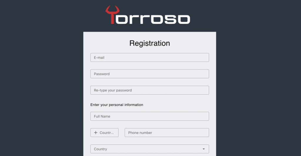 Cách đăng ký nhận Bonus Torroso