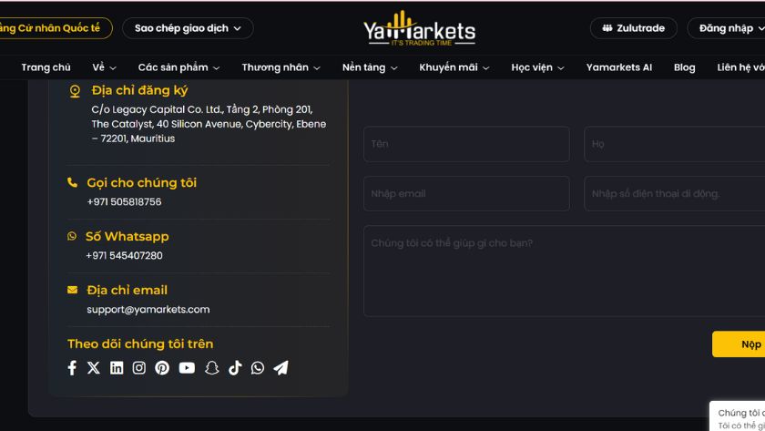 Khái quát về sàn YaMarkets