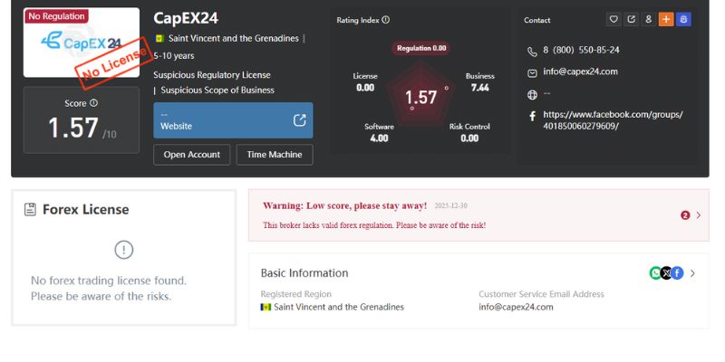 Mô hình hoạt động và giá trị pháp lý Capex24 không đáng tin cậy