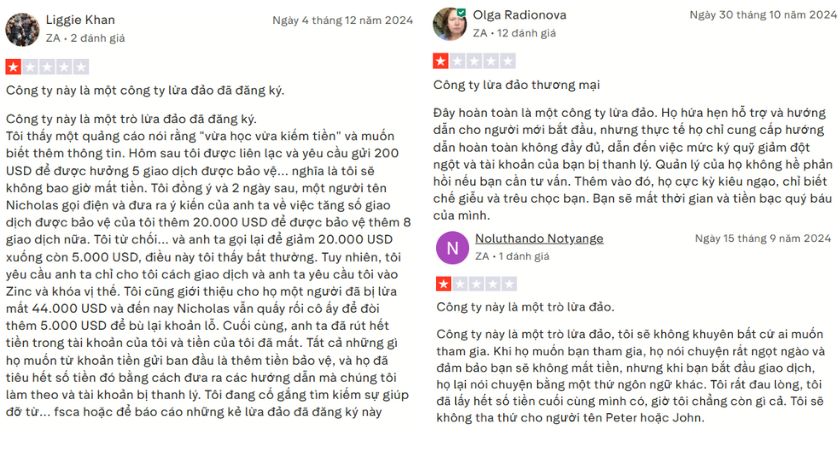 Rất nhiều trader tố cáo FXGM lừa đảo trên Trustpilot