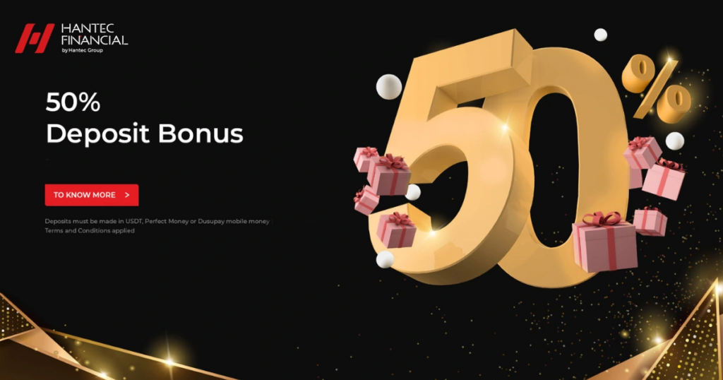 Deposit bonus 50% - Bonus Hantec