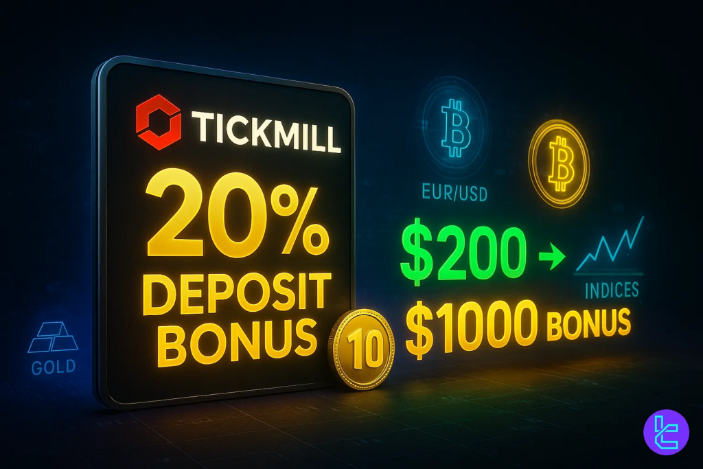 Deposit bonus 20% - Bonus Tickmill