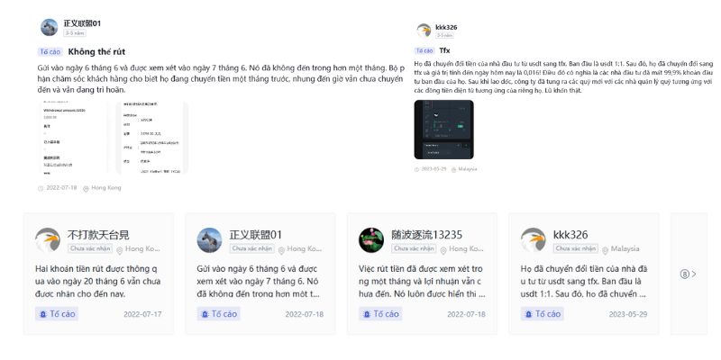 Xuất hiện nhiều đánh giá tiêu cực từ cộng đồng với TriumphFX