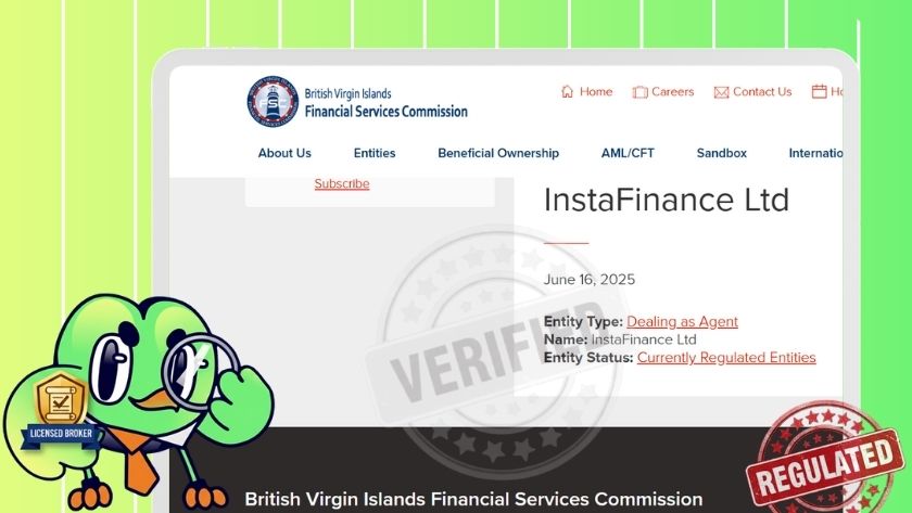 Giấy phép FSC BVI của InstaForex