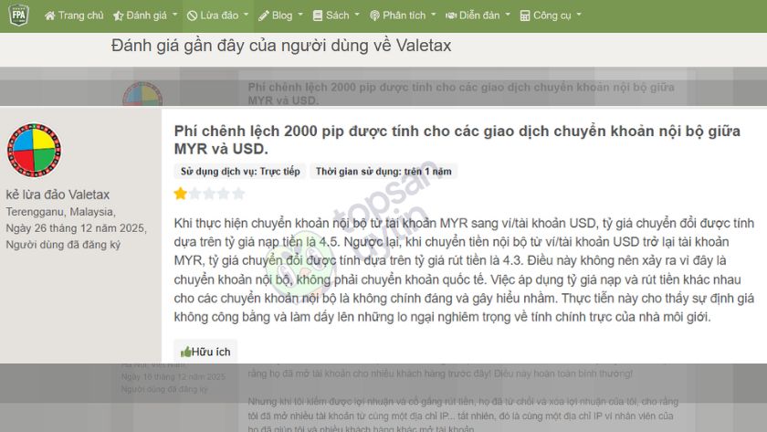 Trader tại Malaysia cũng gặp tình trạng phí chênh lệch cao 2000 pip