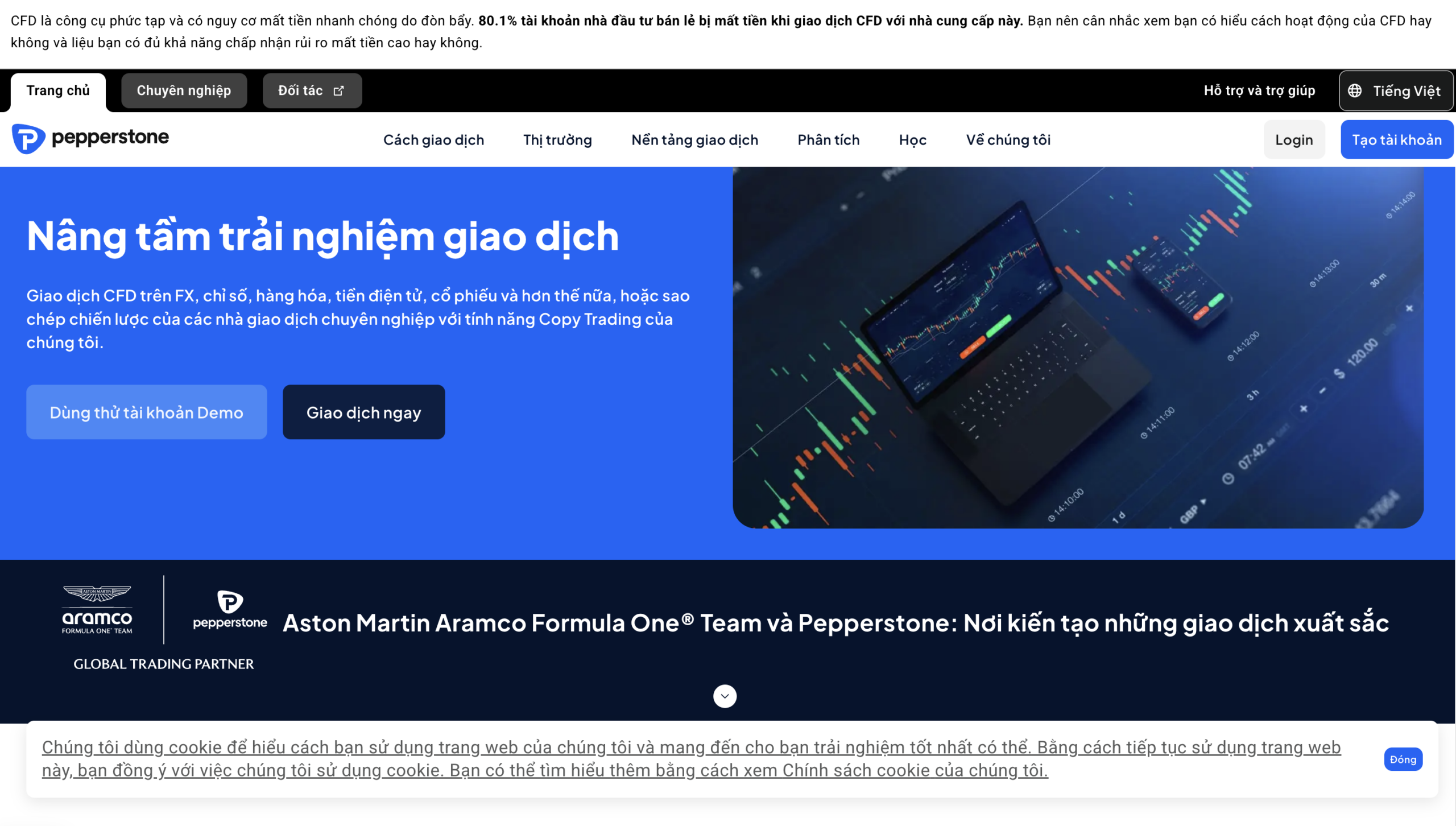 Trang chủ sàn Pepperstone