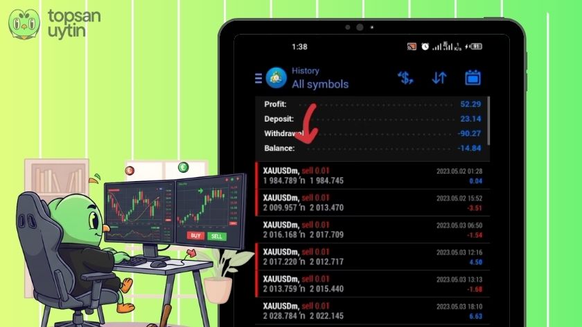 Top Sàn Uy Tín thực hiện giao dịch trải nghiệm trên VPFX