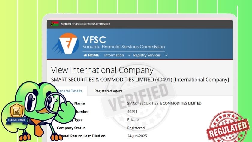 Giấy phép VFSC của SmartFX