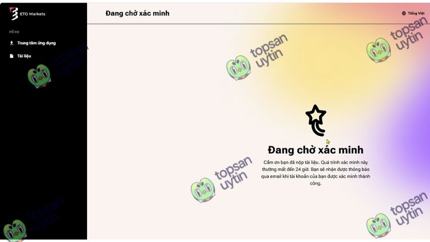 Top Sàn Uy Tín Team đã tạo tài khoản giao dịch tại ETO Markets