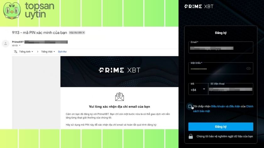 Top Sàn Uy Tín Team đăng ký tài khoản PrimeXBT